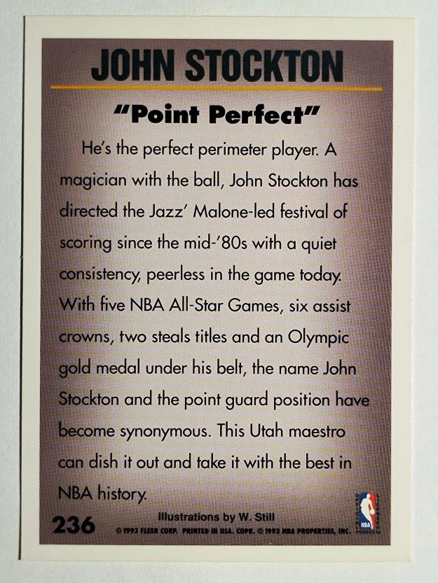 1993-94 Fleer #236 John Stockton PV