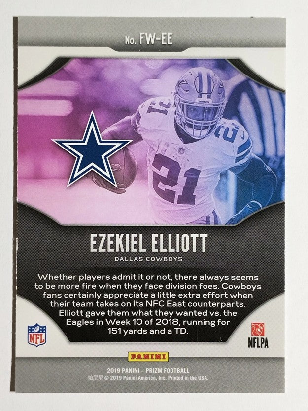 2019 Panini Prizm Fireworks #16 Ezekiel Elliott