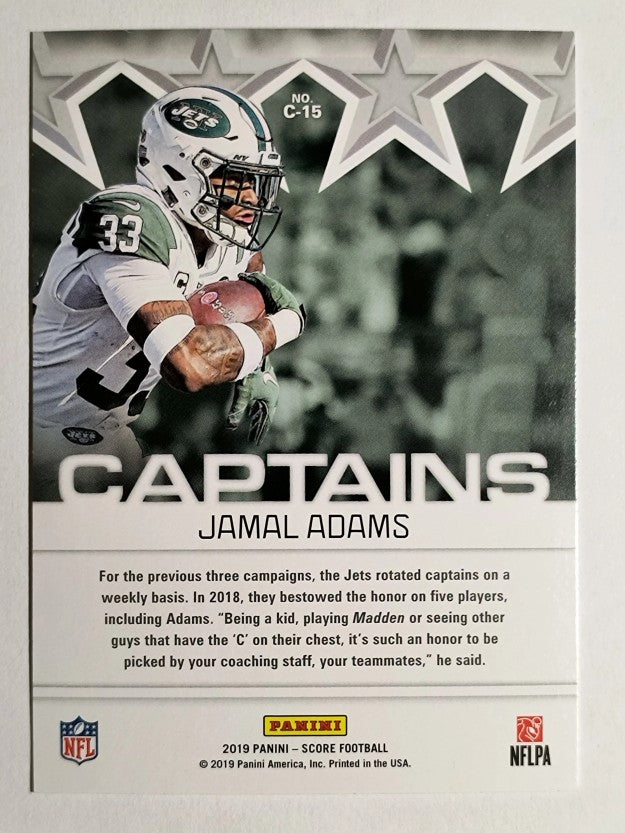 2019 Score Captains #15 Jamal Adams