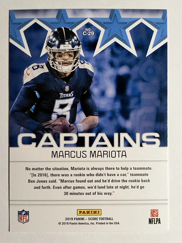 2019 Score Captains #29 Marcus Mariota