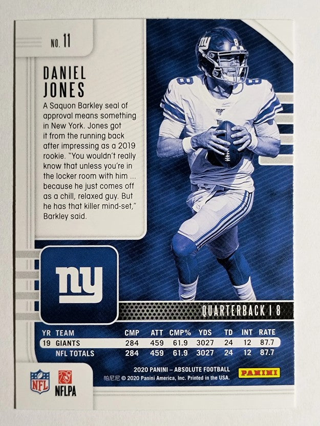 2020 Absolute Green #11 Daniel Jones