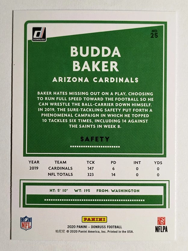 2020 Donruss Press Proof Blue #25 Budda Baker