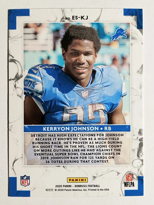 2020 Donruss The Elite Series #26 Kerryon Johnson