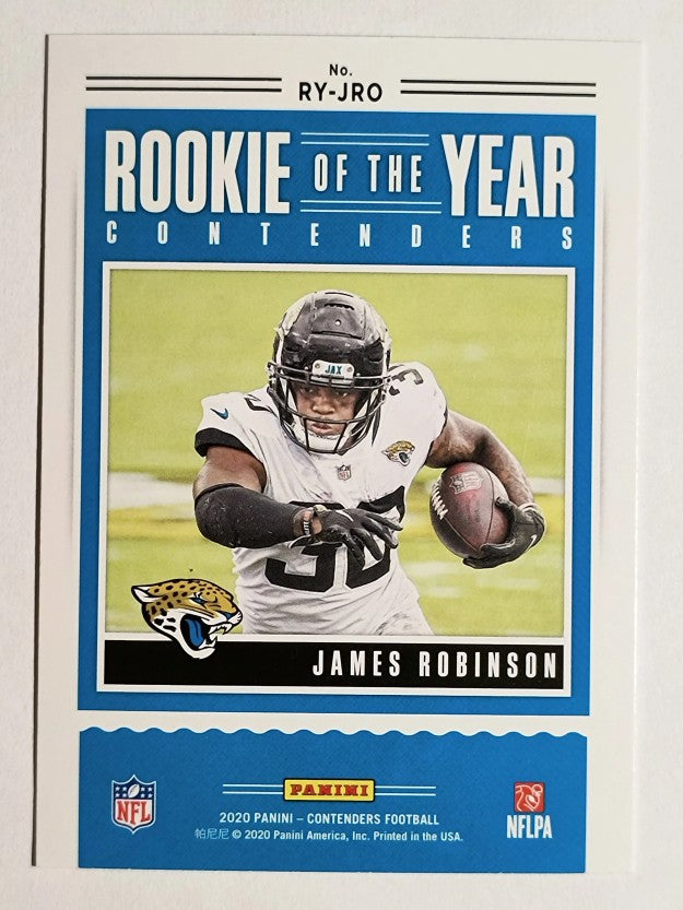 2020 Panini Contenders Rookie of the Year Contenders Ruby #23 James Robinson