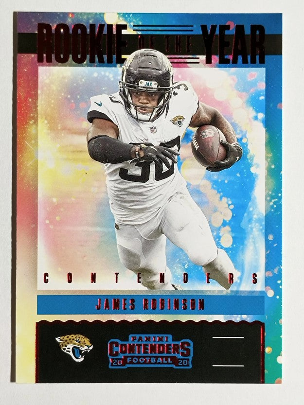 2020 Panini Contenders Rookie of the Year Contenders Ruby #23 James Robinson
