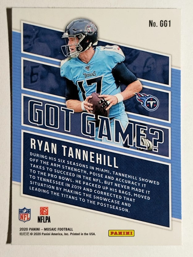 2020 Panini Mosaic Got Game #1 Ryan Tannehill