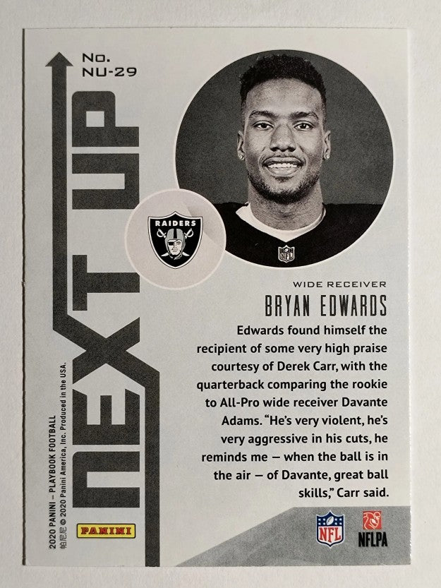 2020 Panini Playbook Next Up #29 Bryan Edwards