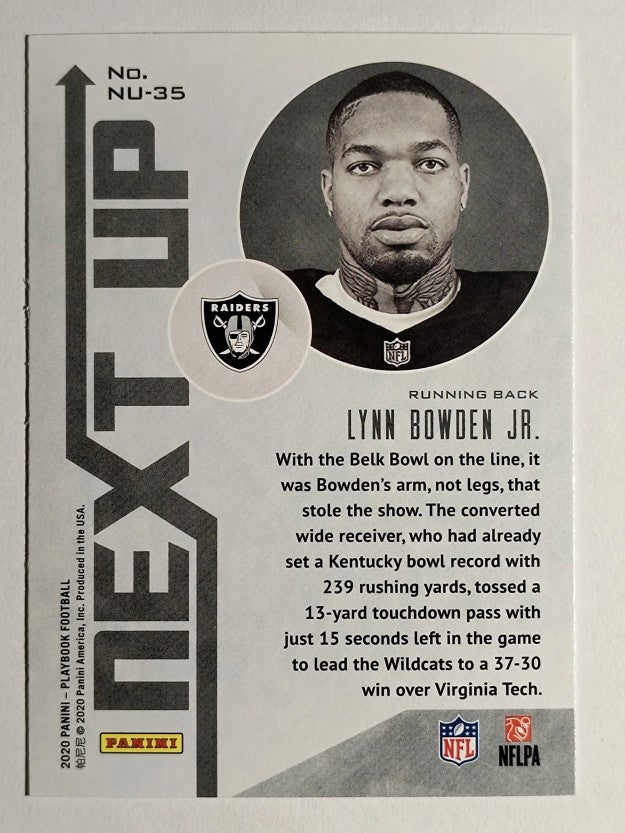 2020 Panini Playbook Next Up #35 Lynn Bowden Jr.