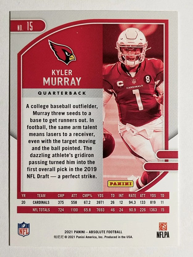 2021 Absolute Green #15 Kyler Murray