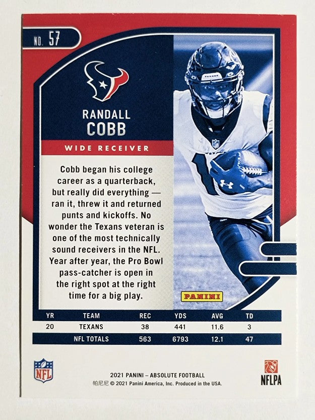 2021 Absolute Green #57 Randall Cobb