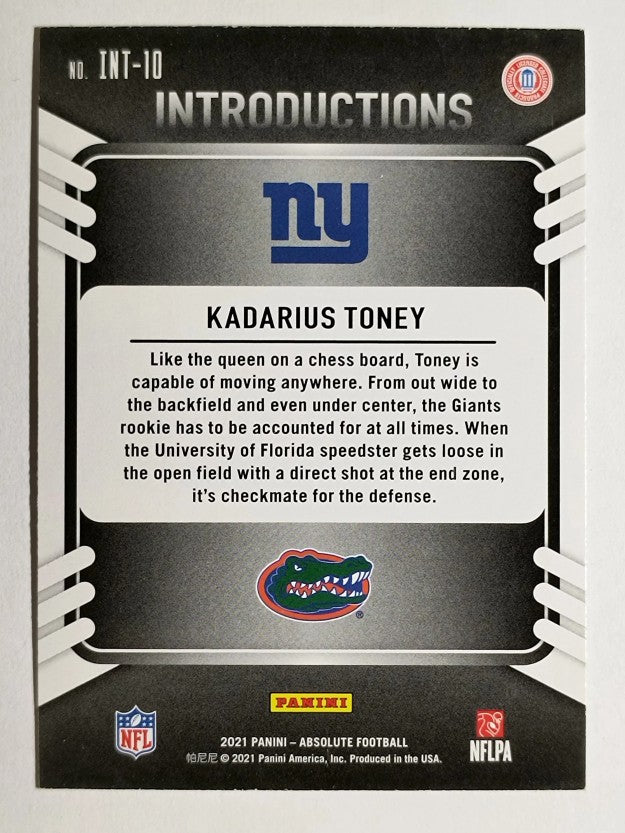 2021 Absolute Introductions #10 Kadarius Toney