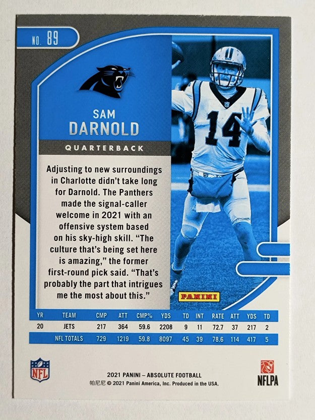 2021 Absolute Purple #89 Sam Darnold