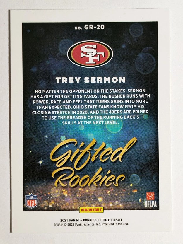 2021 Donruss Optic Gifted Rookies #20 Trey Sermon