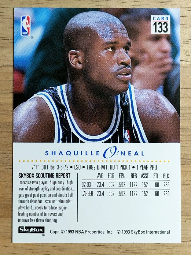 1993-94 SkyBox Premium #133 Shaquille O'Neal