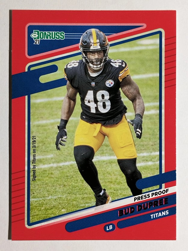 2021 Donruss Press Proof Red #17 Bud Dupree