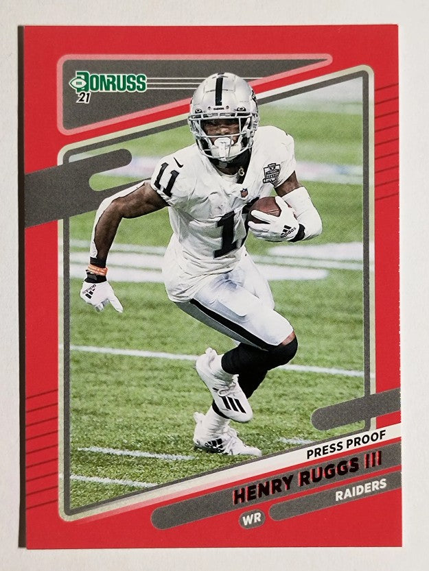 2021 Donruss Press Proof Red #90A Henry Ruggs III (NM)