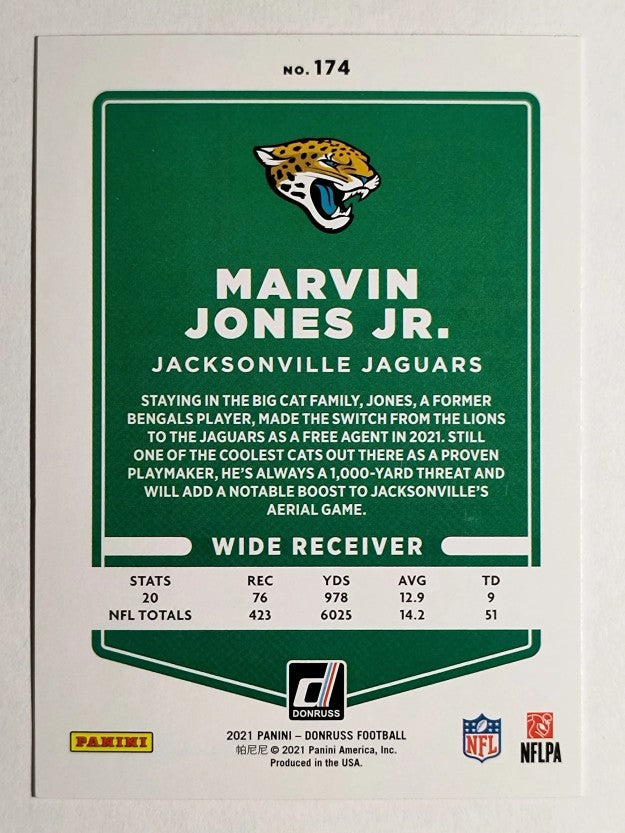 2021 Donruss Press Proof Red #174 Marvin Jones Jr. (NM)