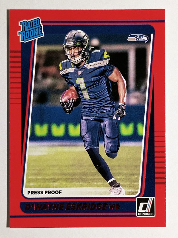 2021 Donruss Press Proof Red #276 D'Wayne Eskridge RR