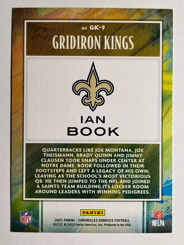 2021 Panini Chronicles Gridiron Kings #9 Ian Book