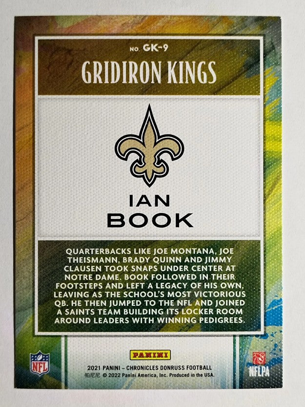 2021 Panini Chronicles Gridiron Kings #9 Ian Book