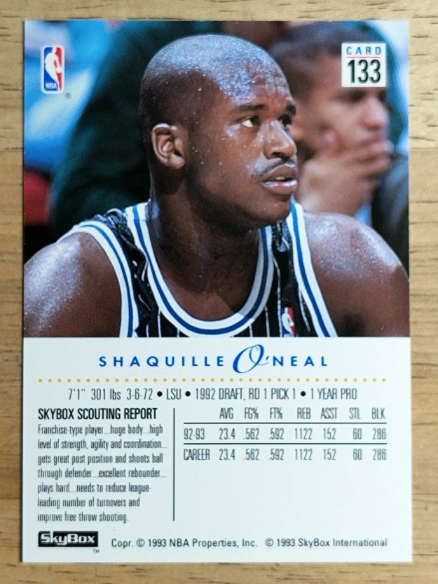 1993-94 SkyBox Premium #133 Shaquille O'Neal