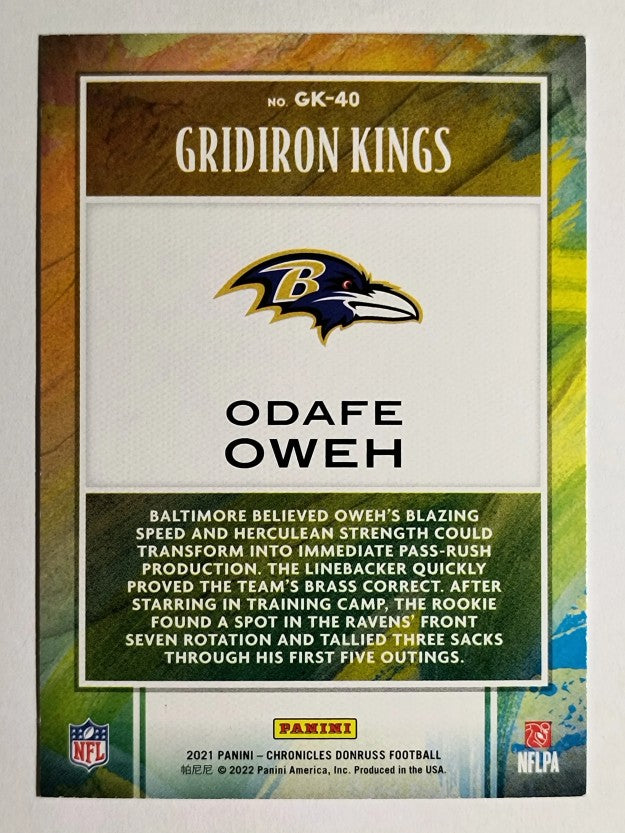 2021 Panini Chronicles Gridiron Kings #40 Odafe Oweh