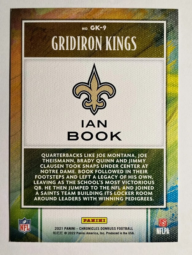 2021 Panini Chronicles Gridiron Kings Pink #9 Ian Book