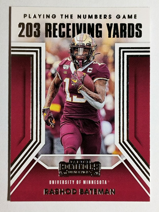 2021 Panini Contenders Draft Picks Playing the Numbers Game #16 Rashod Bateman