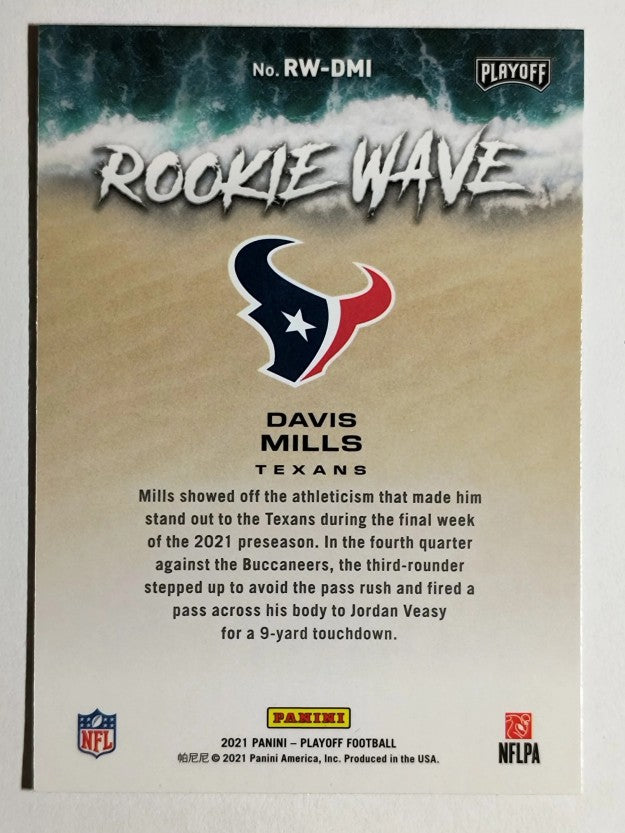2021 Playoff Rookie Wave #22 Davis Mills