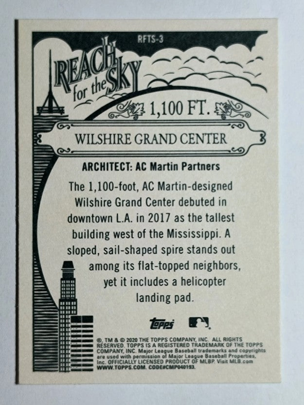 2020 Topps Allen and Ginter Reach for the Sky #RFTS3 Wilshire Grand Center