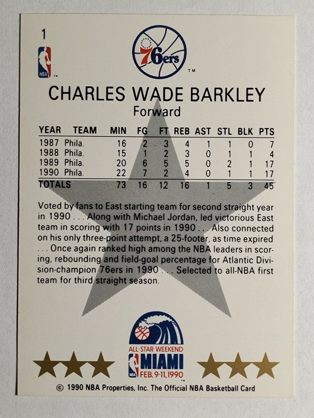 1990-91 Hoops #1 Charles Barkley AS SP