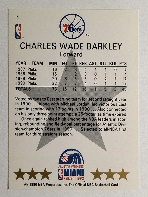 1990-91 Hoops #1 Charles Barkley AS SP
