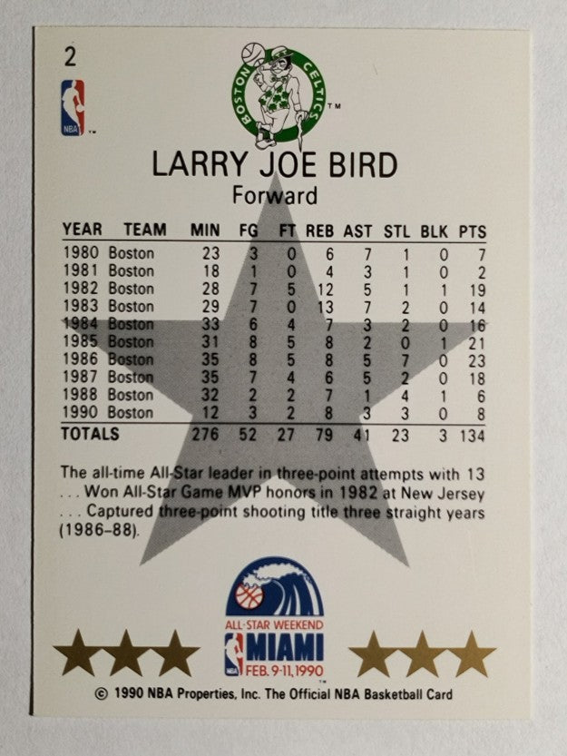1990-91 Hoops #2 Larry Bird AS SP