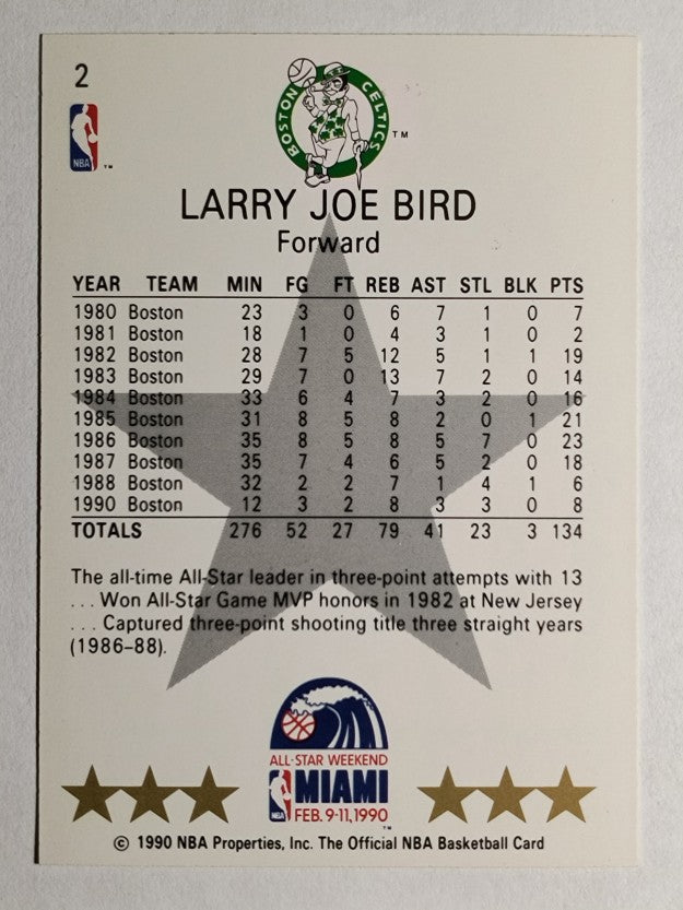 1990-91 Hoops #2 Larry Bird AS SP