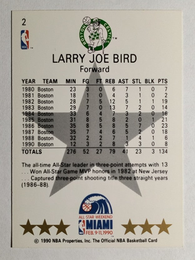 1990-91 Hoops #2 Larry Bird AS SP