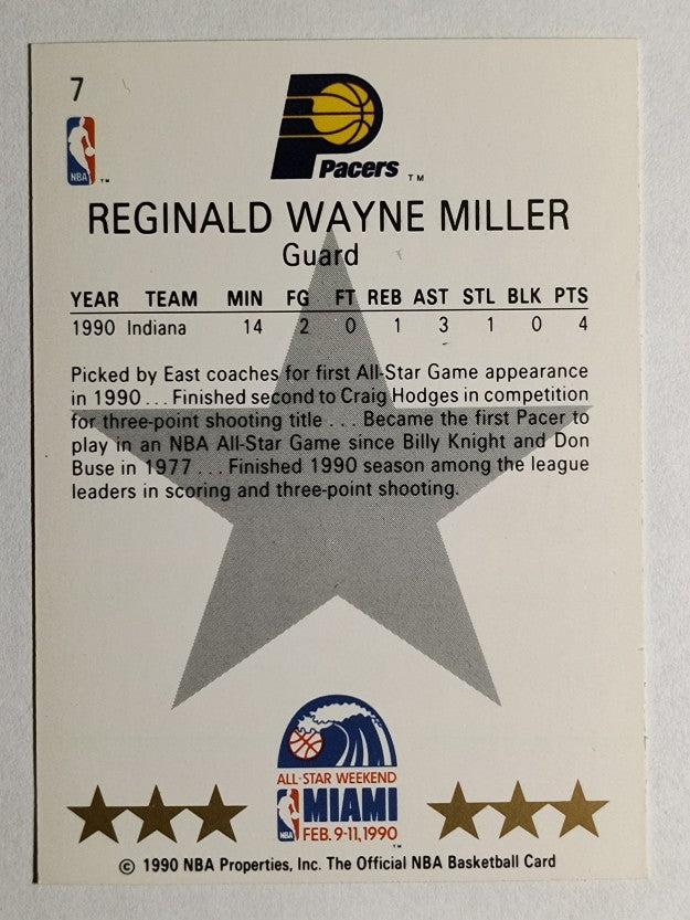 1990-91 Hoops #7 Reggie Miller AS SP