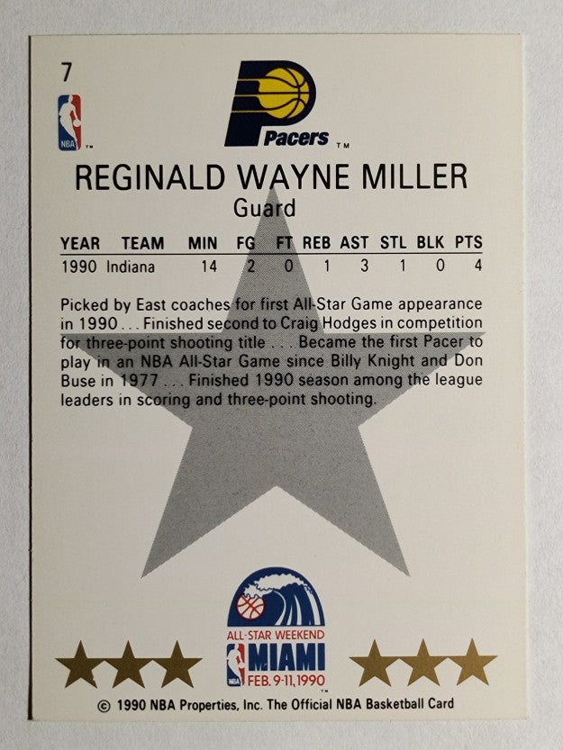 1990-91 Hoops #7 Reggie Miller AS SP