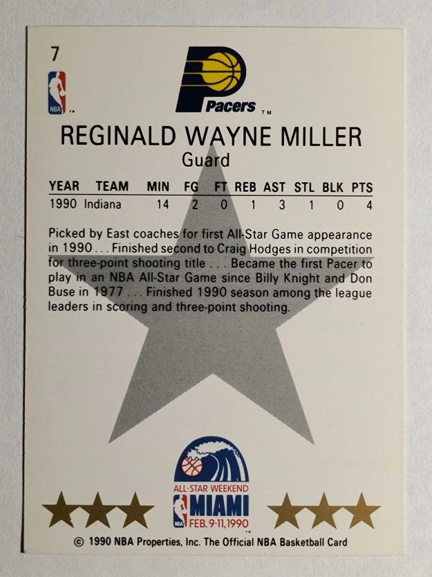 1990-91 Hoops #7 Reggie Miller AS SP