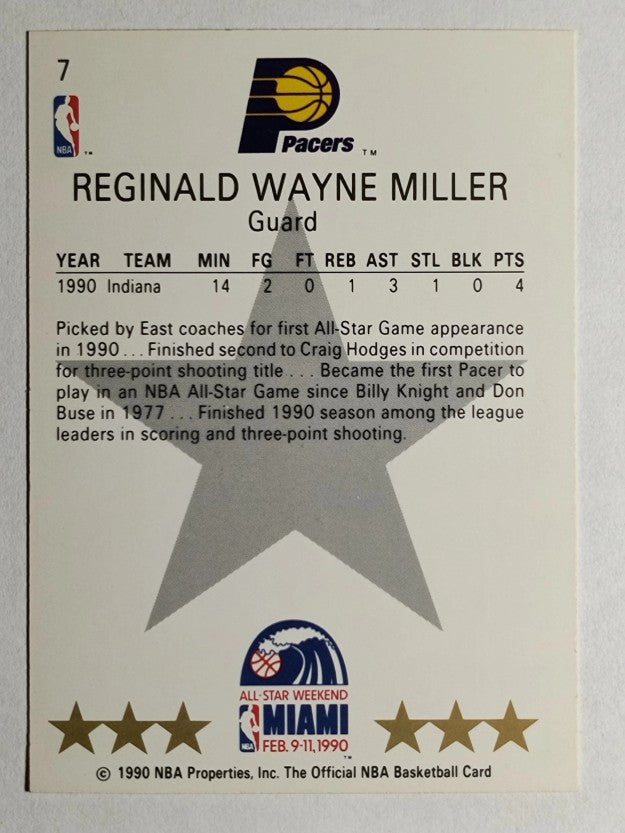1990-91 Hoops #7 Reggie Miller AS SP
