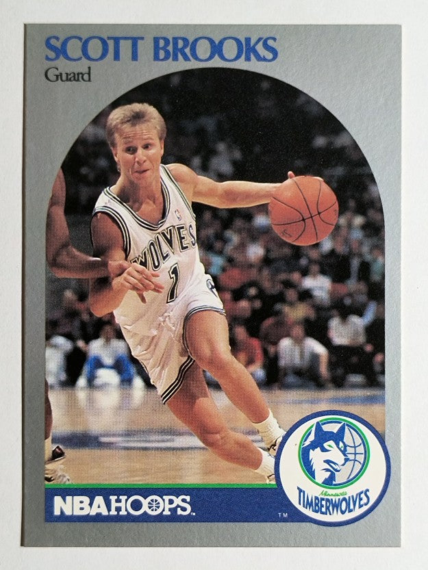 1990-91 Hoops #419 Scott Brooks U