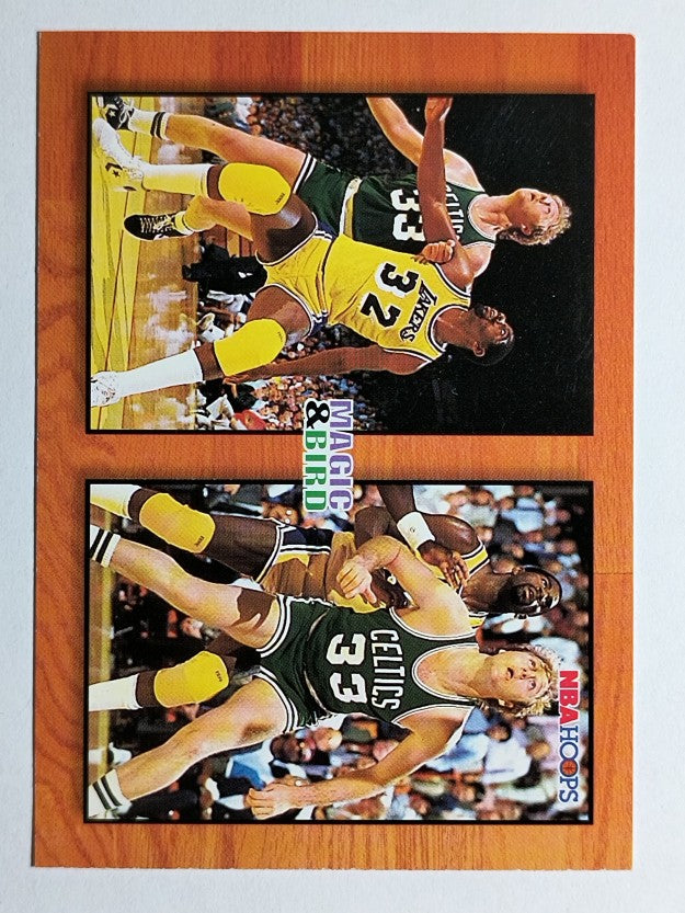 1993-94 Hoops #MB1 Magic Johnson/Larry Bird/Commemorative (EXMT)