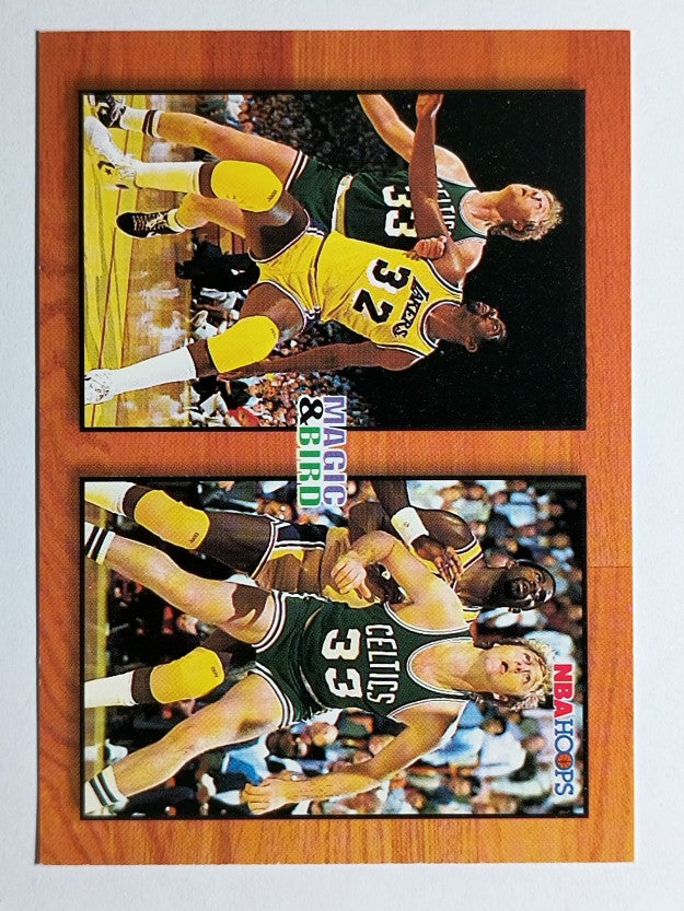 1993-94 Hoops #MB1 Magic Johnson/Larry Bird/Commemorative (EXMT)