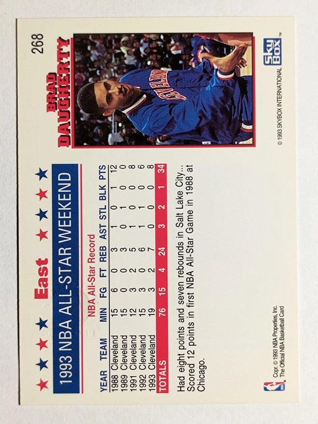 1993-94 Hoops Fifth Anniversary Gold #268 Brad Daugherty AS