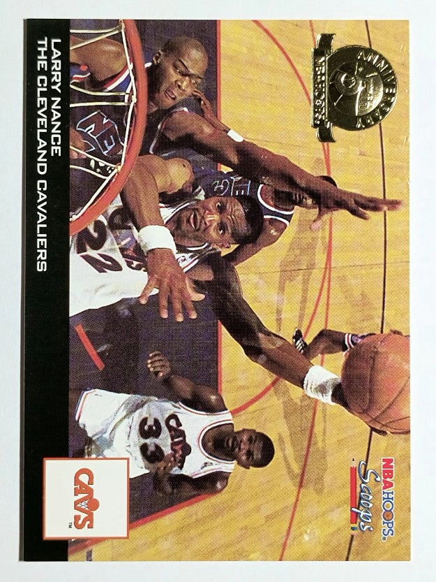 1993-94 Hoops Scoops Fifth Anniversary Gold #HS5 Larry Nance