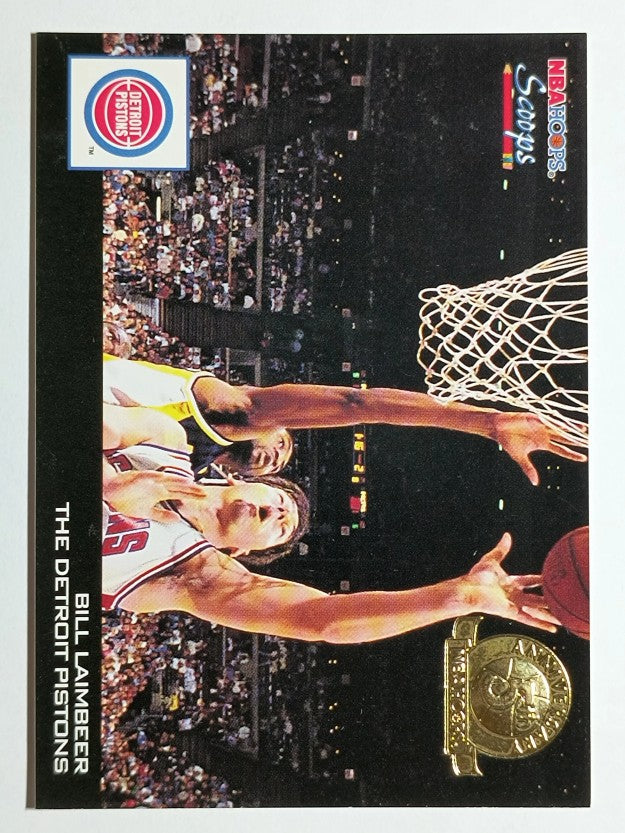 1993-94 Hoops Scoops Fifth Anniversary Gold #HS8 Bill Laimbeer
