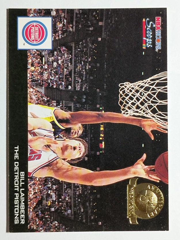 1993-94 Hoops Scoops Fifth Anniversary Gold #HS8 Bill Laimbeer (NM)
