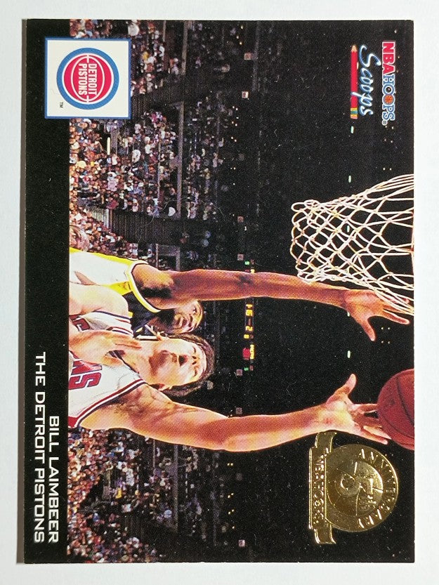 1993-94 Hoops Scoops Fifth Anniversary Gold #HS8 Bill Laimbeer (NM)