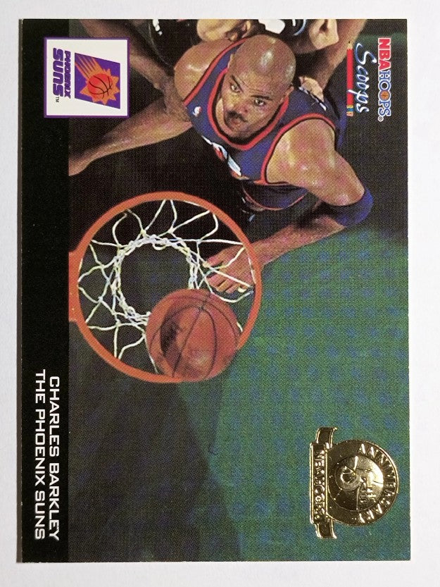 1993-94 Hoops Scoops Fifth Anniversary Gold #HS21 Charles Barkley (EXMT)