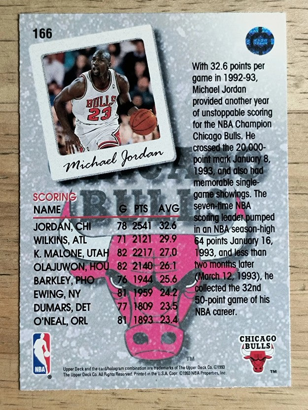 1993-94 Upper Deck #166 Michael Jordan SL