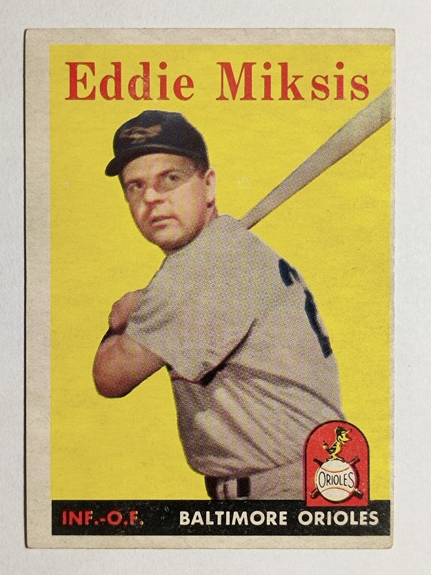 1958 Topps #121 Eddie Miksis (VGEX)